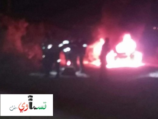 مقتل عز الدين محاميد من معاوية باطلاق نار في بلدة جت المثلث واشعال النيران بسيارته